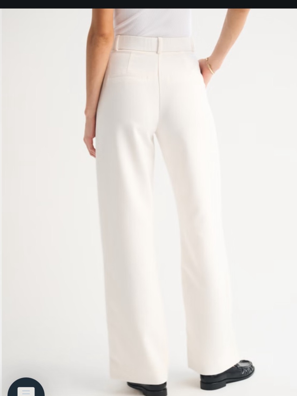 NWT Abercrombie & Fitch Sloan Tailored Wide Leg Pants (26 Short) - Picture 5 of 8